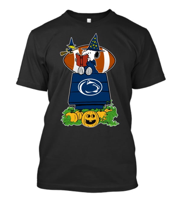 Penn State Nittany Lions Snoopy Halloween Peanuts Football Jack-O'-Lantern T-Shirt