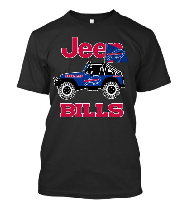 Jeep Buffalo Bills Bills Flag Jeep T-Shirt