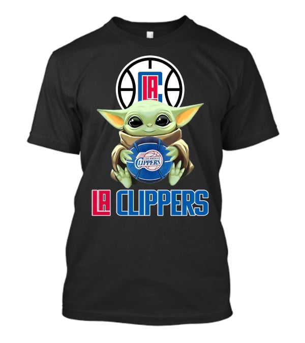 La Clippers Baby Yoda Los Angeles Basketball Fan Gear T-Shirt
