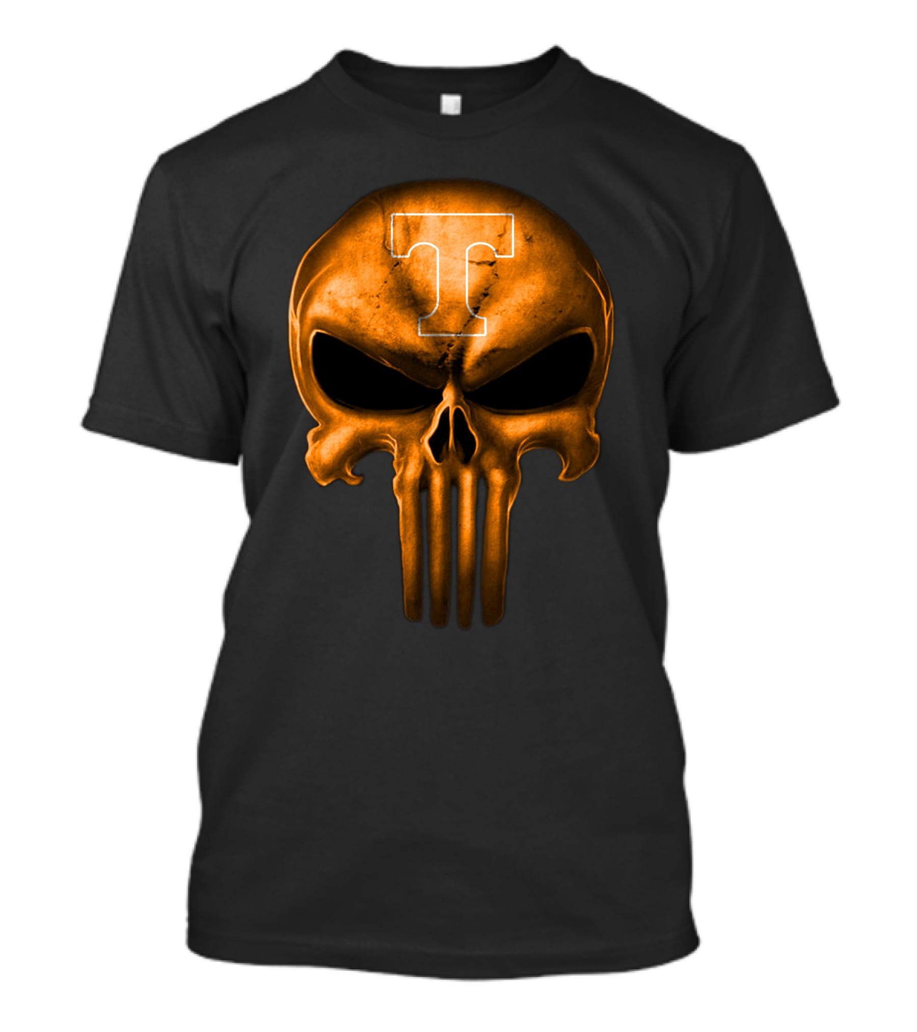 Tennessee Volunteers Skull Punisher Style T-Shirt