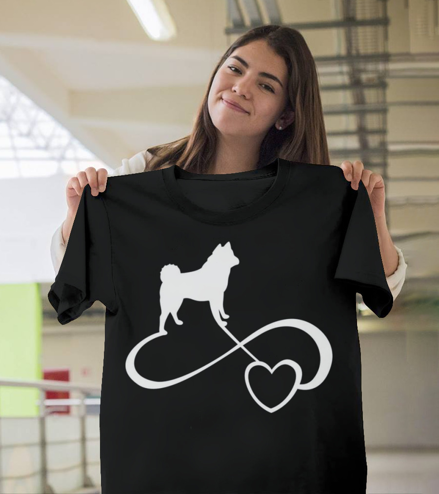 Akita Dog Lover Infinite Heart Breed Endless Love T-Shirt