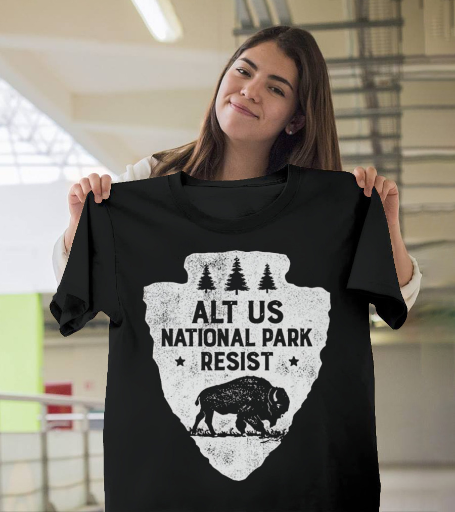 ALT US National Park Resist Bison Arrowhead Emblem T-Shirt