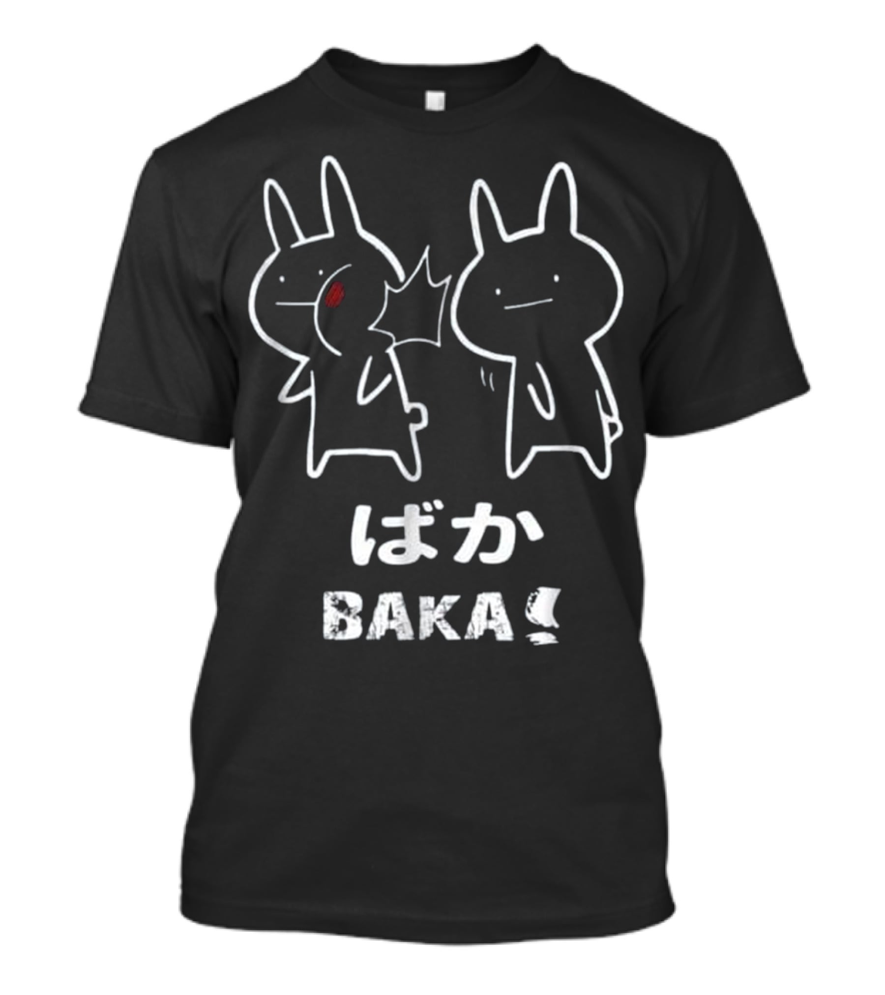 Baka Japanese Anime Rabbit Slap Manga Duo T-Shirt