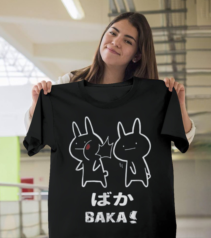 Baka Japanese Anime Rabbit Slap Manga Duo T-Shirt