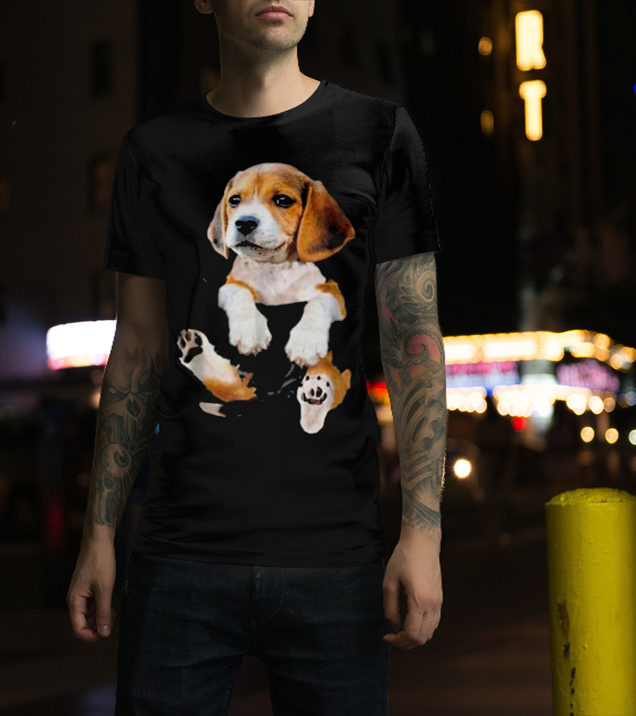 Beagle In Big Pocket T-Shirt