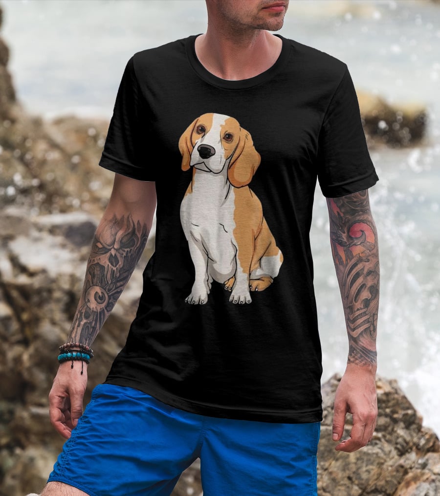 Beagle Funny For Cute Dog Lovers Cartoon T-Shirt