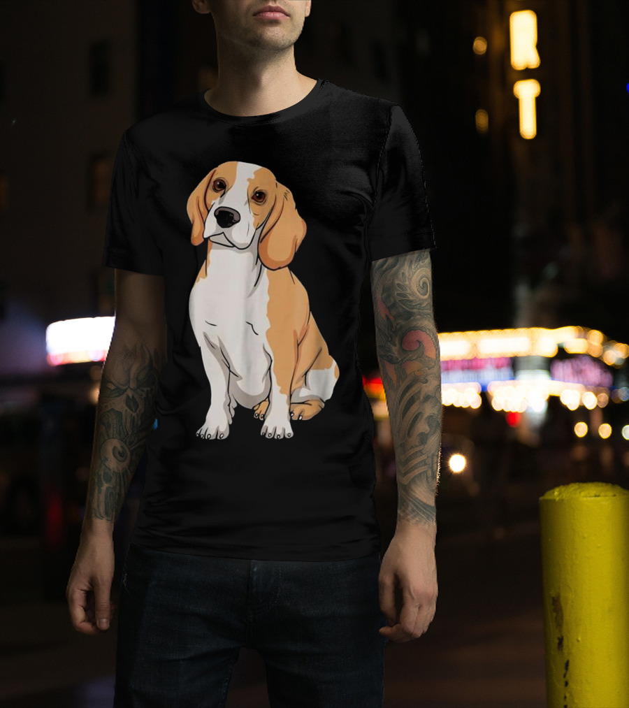 Beagle Funny For Cute Dog Lovers Cartoon T-Shirt