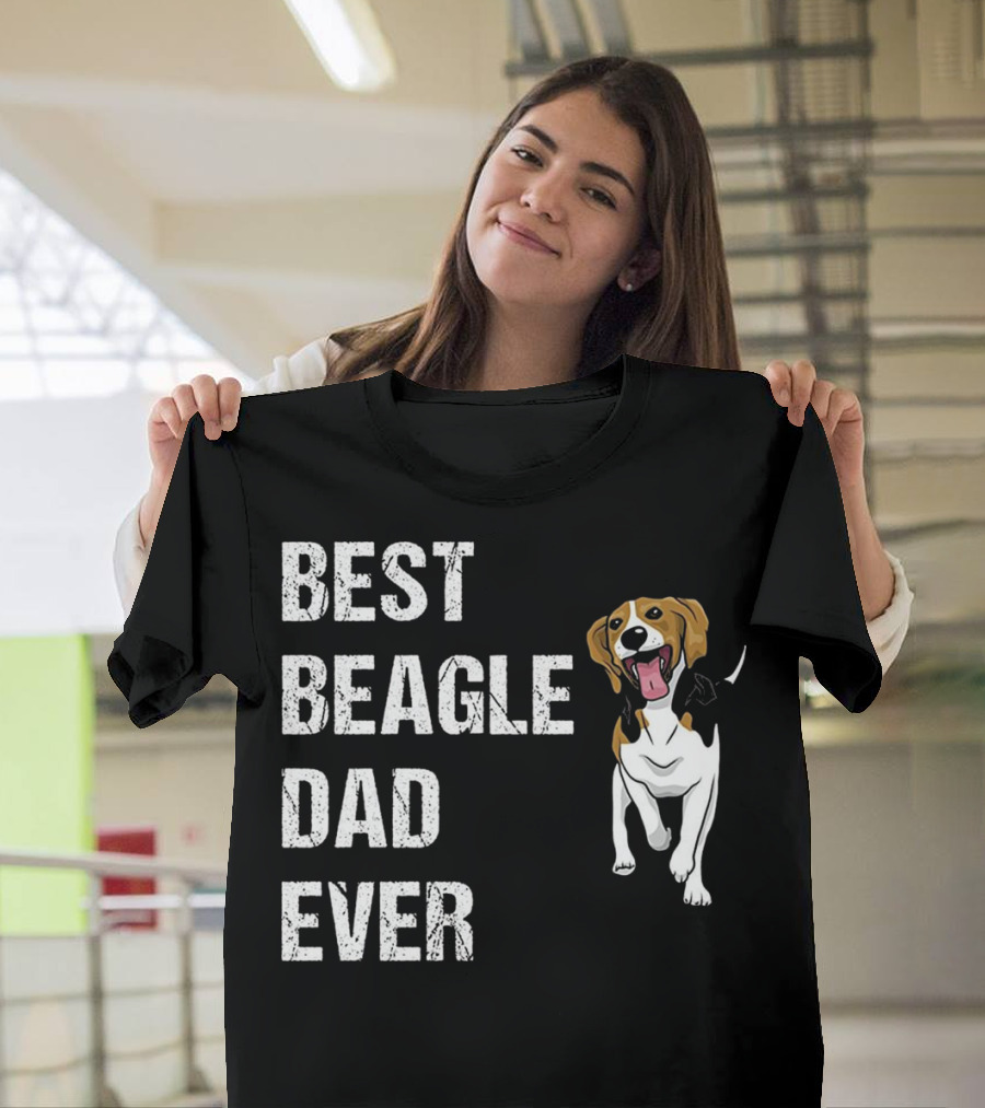 Best Beagle Dad Ever Funny Beagle Dog T-Shirt