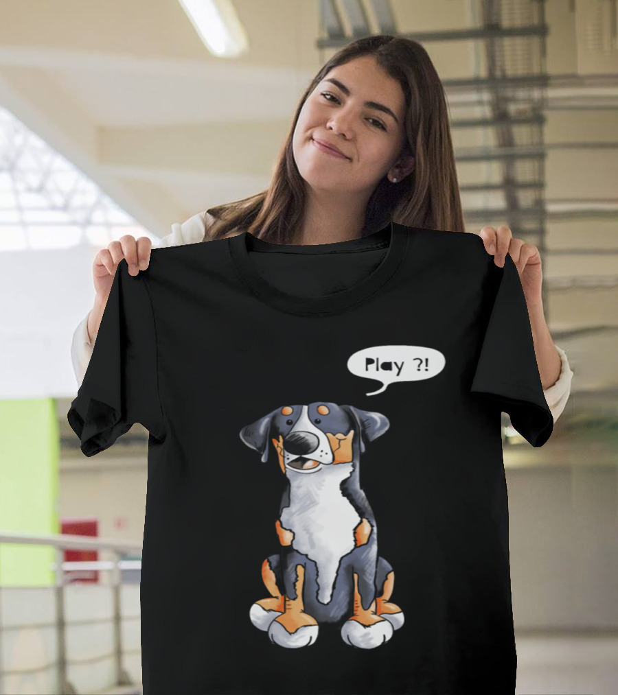 Play Greater Swiss Mountain Dog Playful Expression T-Shirt