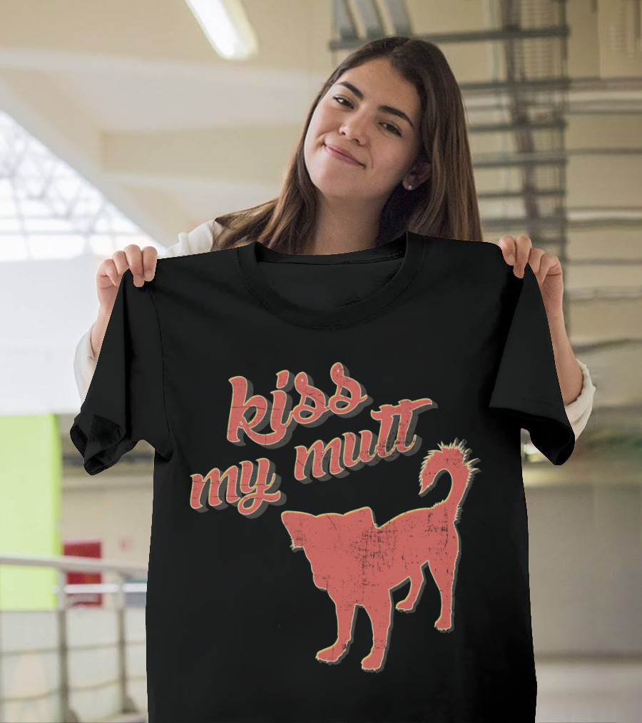 Kiss My Mutt Distressed Dog T-Shirt