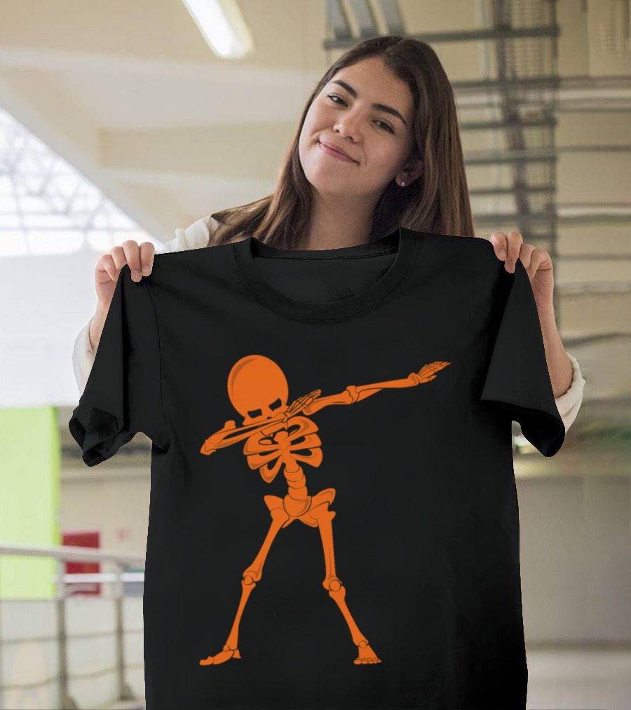 Skeleton Dab Halloween Funny Dabbing Skeleton T-Shirt