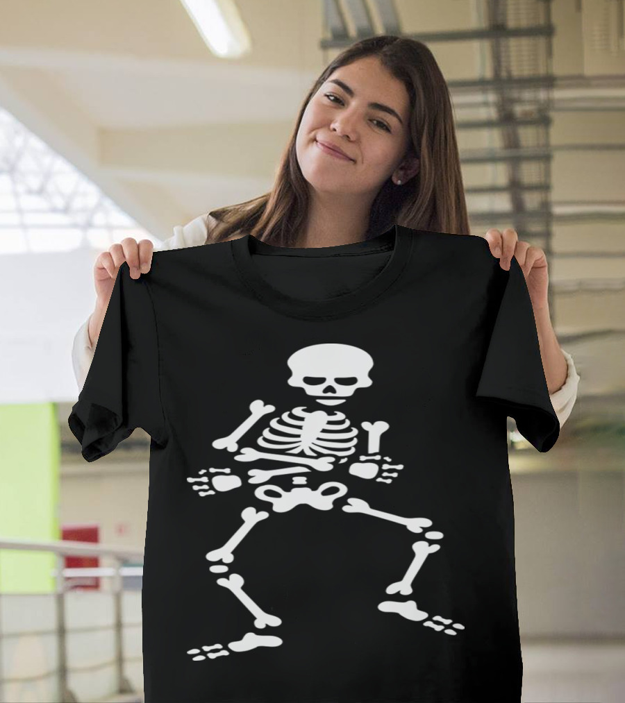 Skibidi Challenge Meme Dancing Skeleton Pose T-Shirt