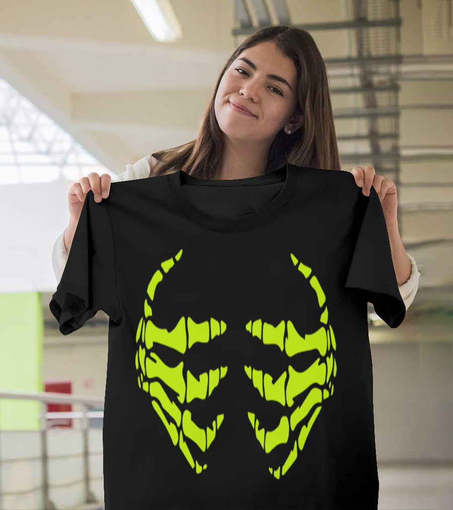 Glowing Skeleton Bone Bra Halloween T-Shirt