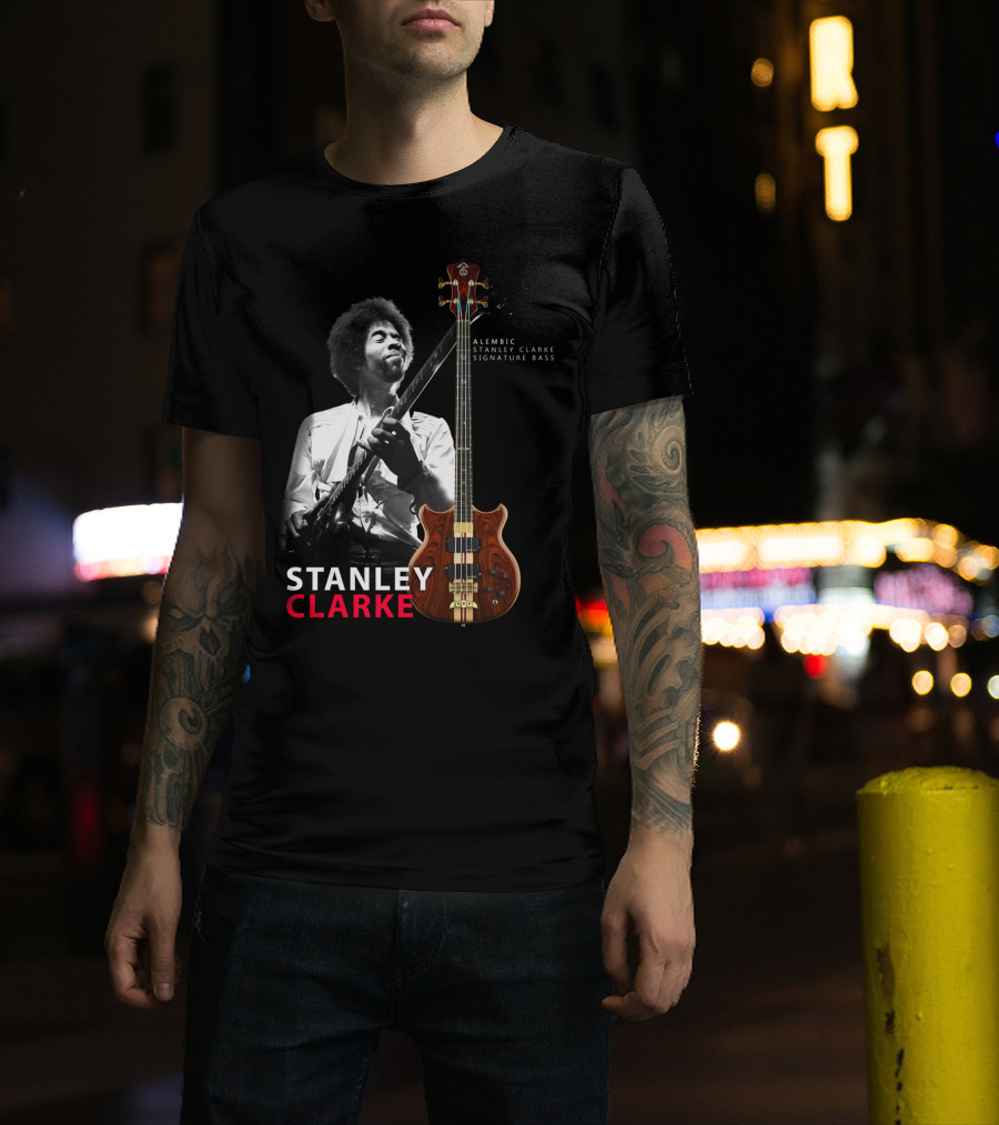 Stanley Clarke Alembic Signature Bass Album Cover T-Shirt