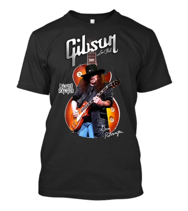Gibson Les Paul Lynyrd Skynyrd Gary Rossington T-Shirt