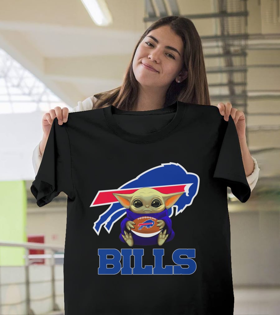 Buffalo Bills Baby Yoda Football Fan T-Shirt