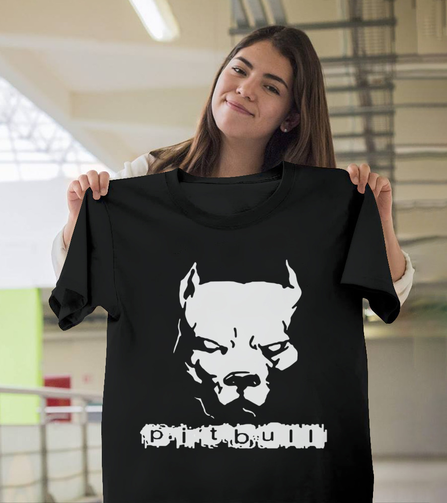 Pitbull Iconic American Pit Bull Spiked Collar T-Shirt