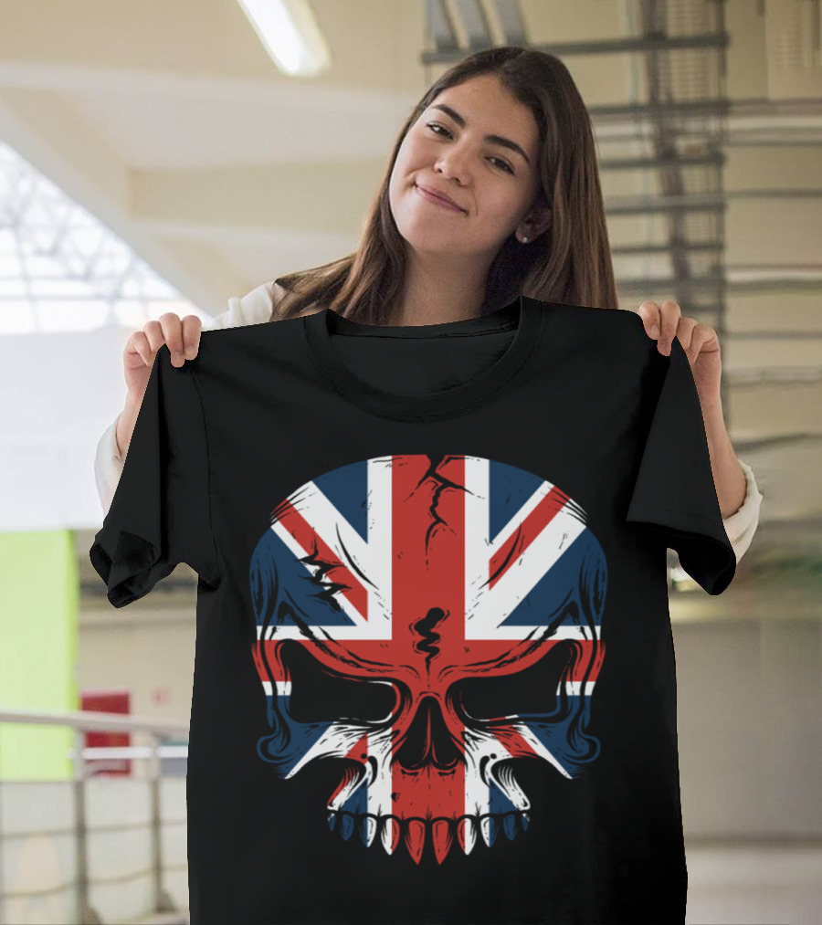 British Union Jack Skull T-Shirt