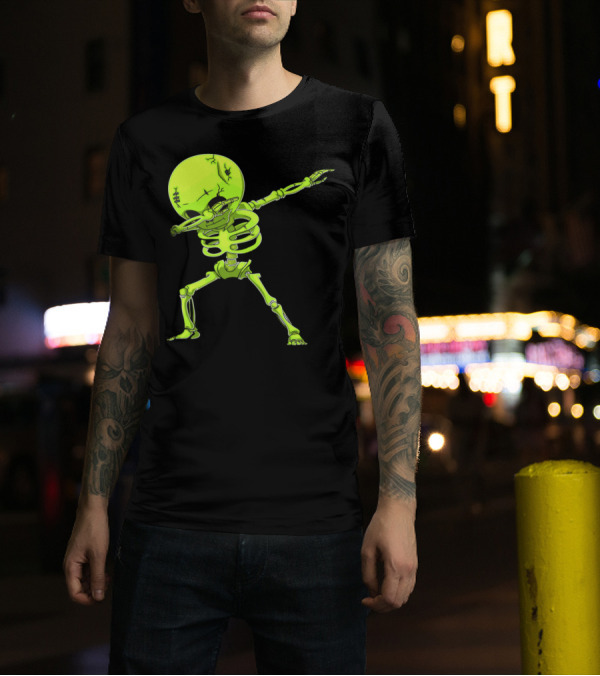 Come On Neon Dabbing Skeleton T-Shirt