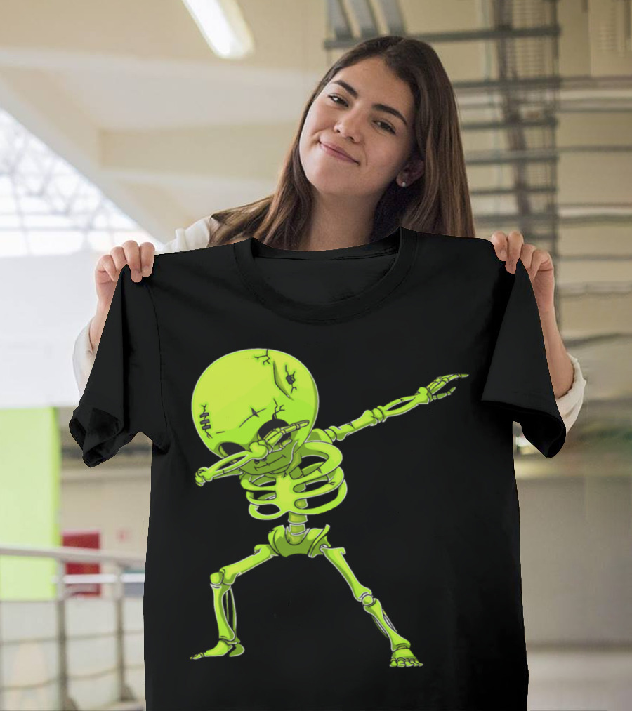 Come On Neon Dabbing Skeleton T-Shirt