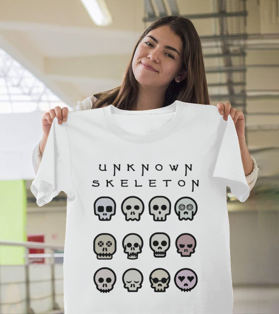 Unknown Skeleton Skull Emotions Collection T-Shirt