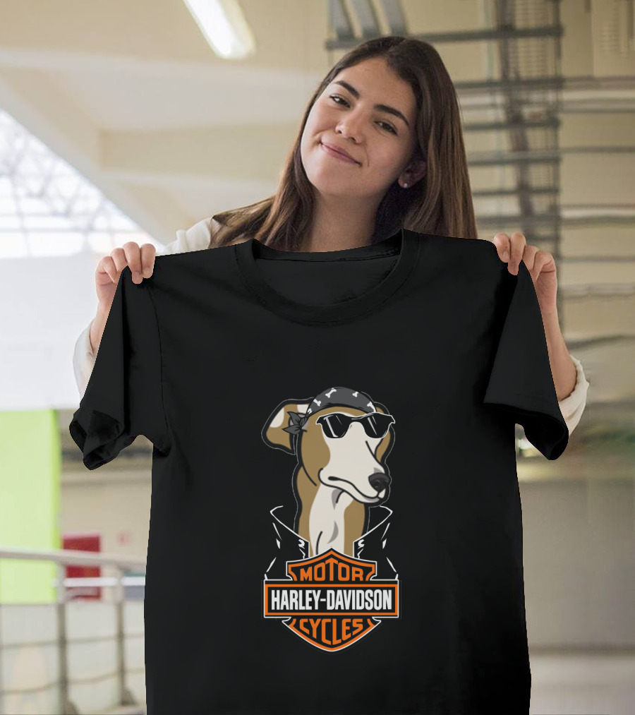 Greyhounds Harley Davidson Motorcycles T-Shirt