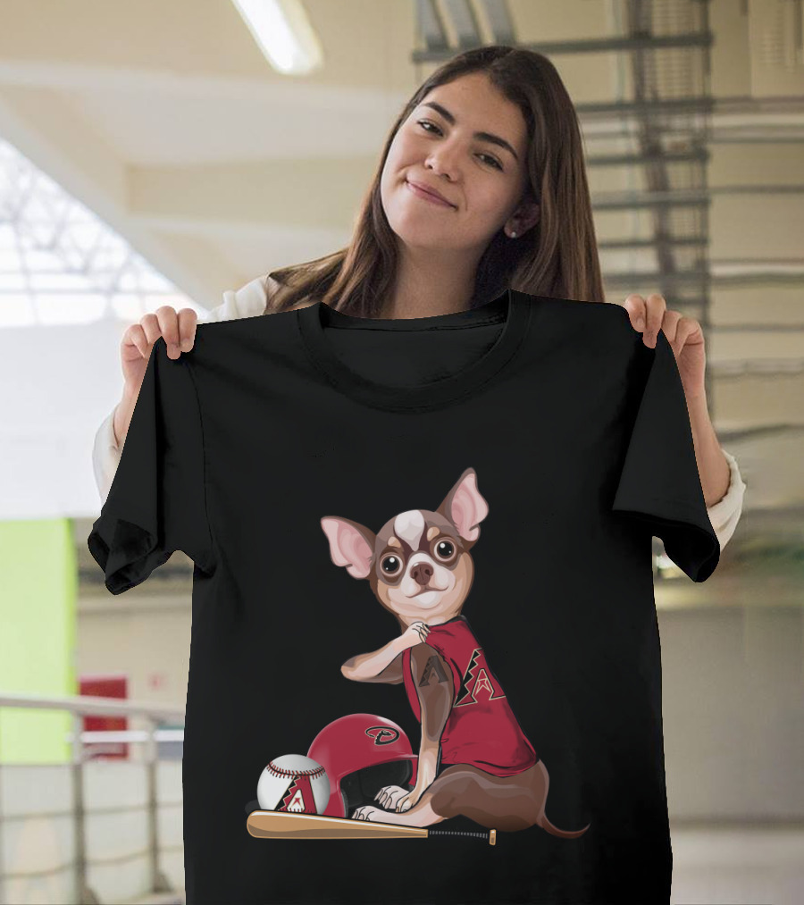 Arizona Diamondbacks Chihuahua Baseball Fan Gear T-Shirt