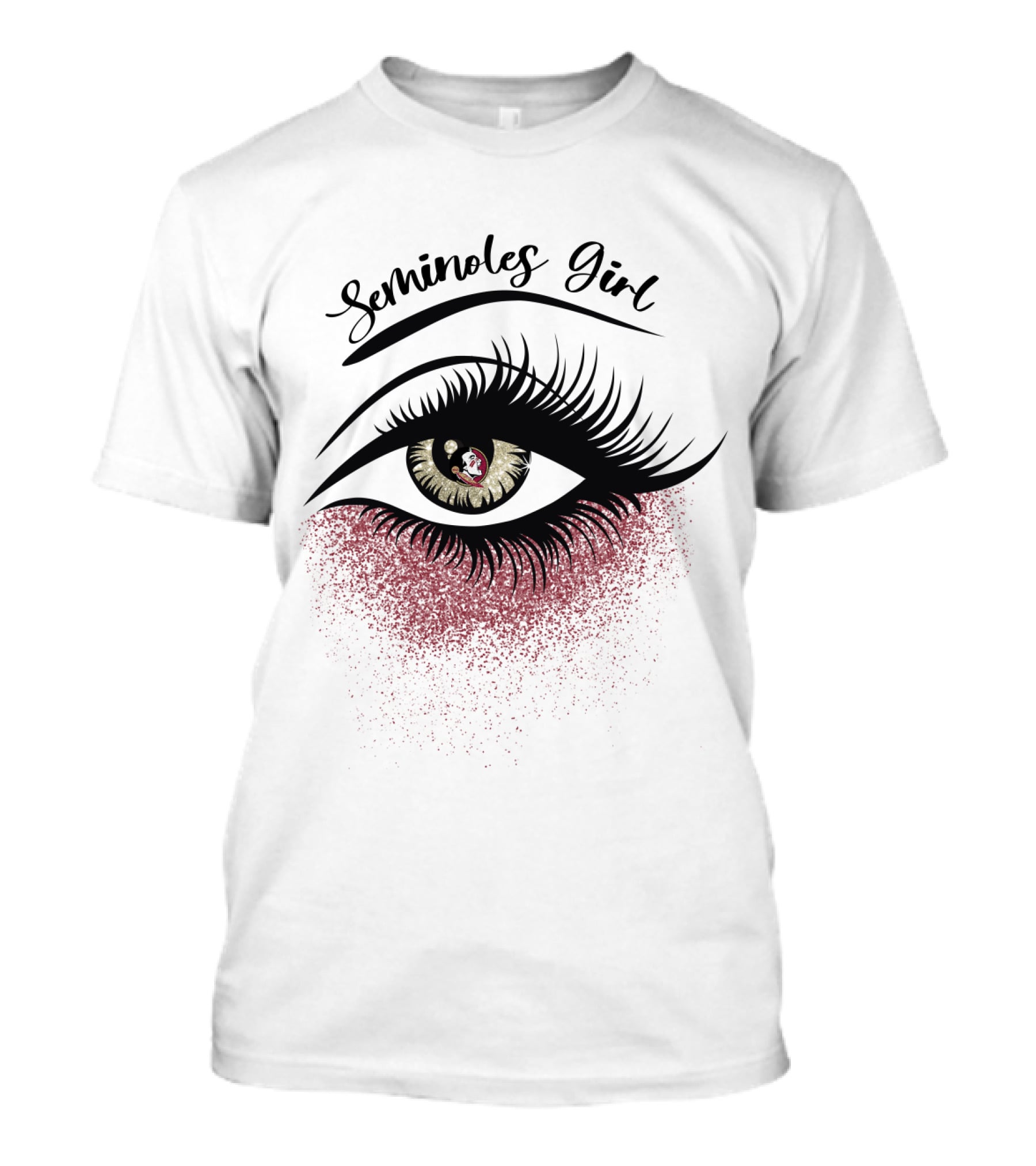 Seminoles Girl Florida State Eye Art T-Shirt