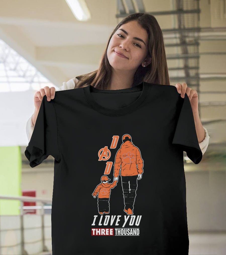 Clemson Tigers Dad I Love You Three Thousand T-Shirt