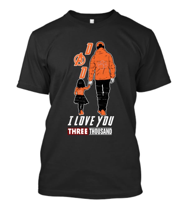 Dad I Love You Three Thousand Clemson Tigers Avengers T-Shirt