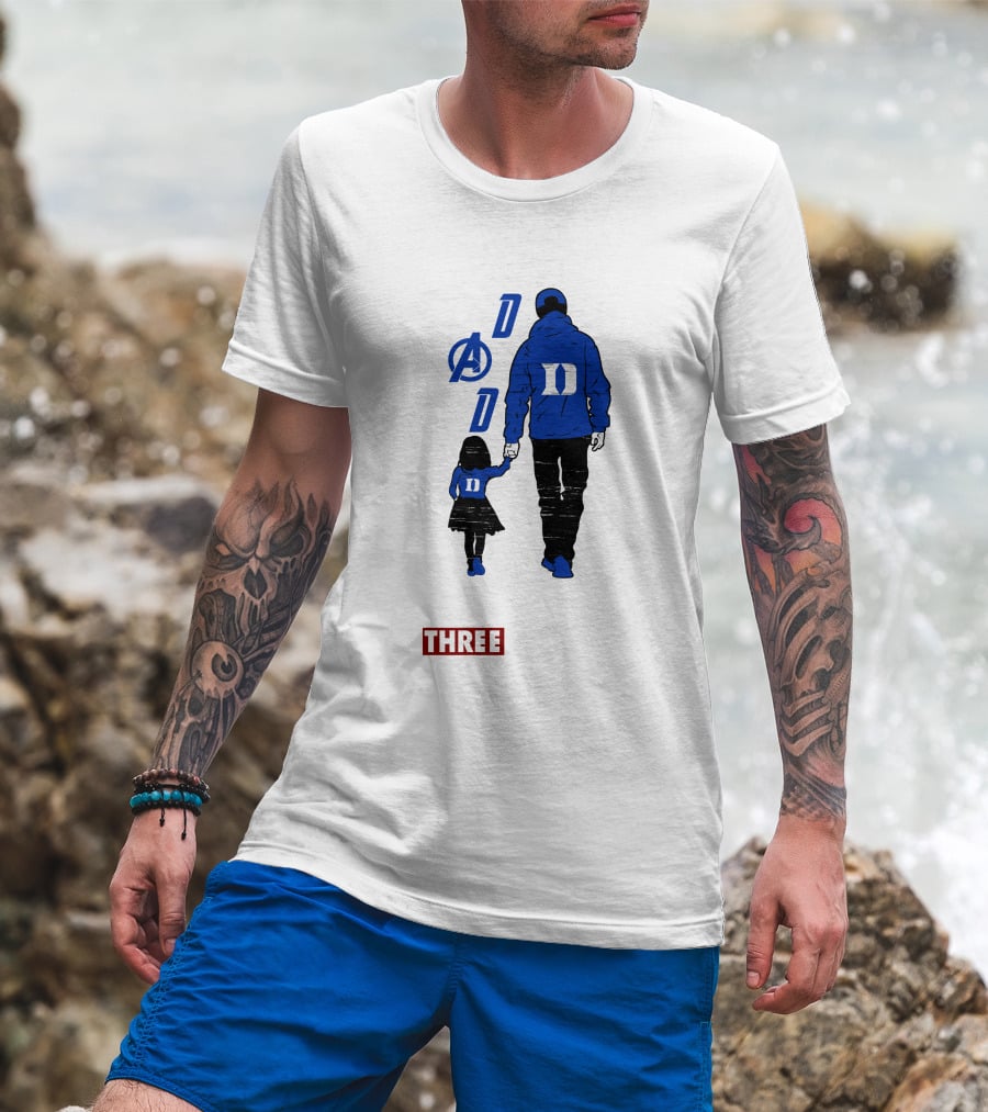 Duke Blue Devils Dad I Love You Three Thousand Avengers T-Shirt