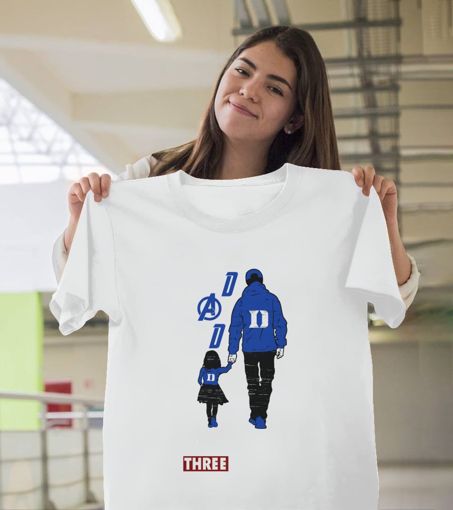 Duke Blue Devils Dad I Love You Three Thousand Avengers T-Shirt