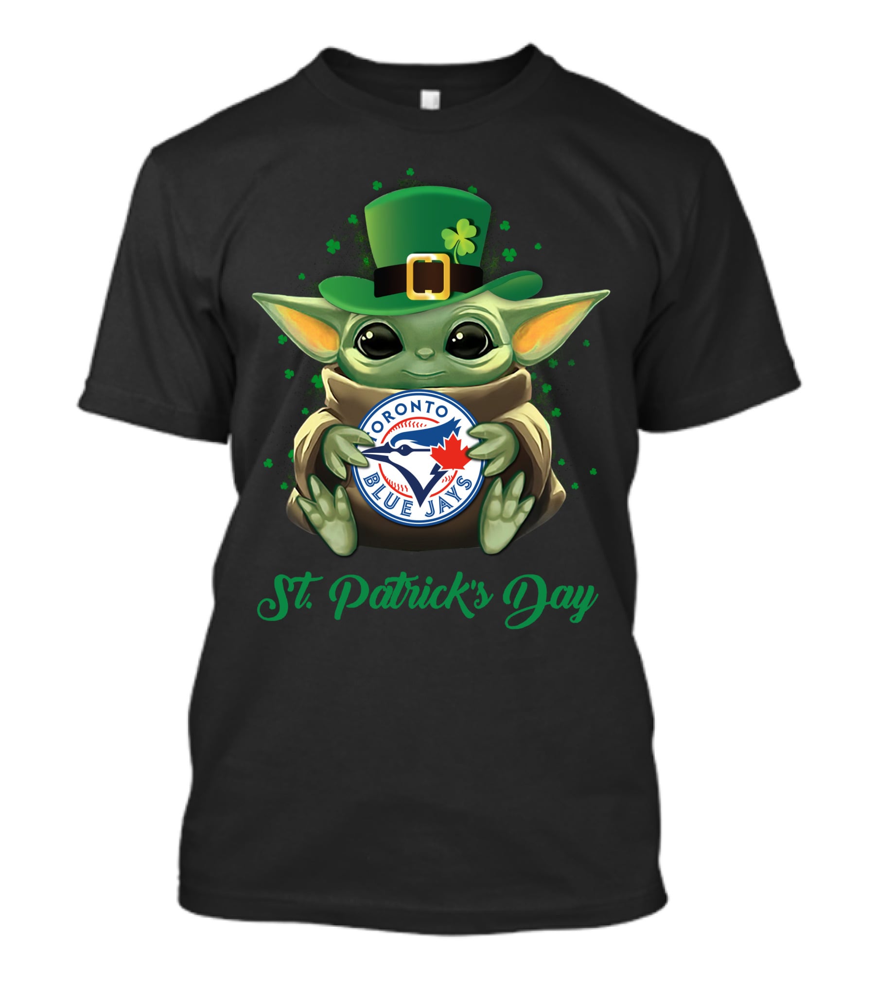Toronto Blue Jays Baby Yoda St. Patrick's Day T-Shirt