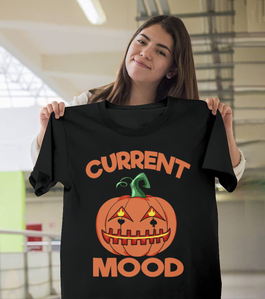 Halloween Pumpkin Current Mood T-Shirt