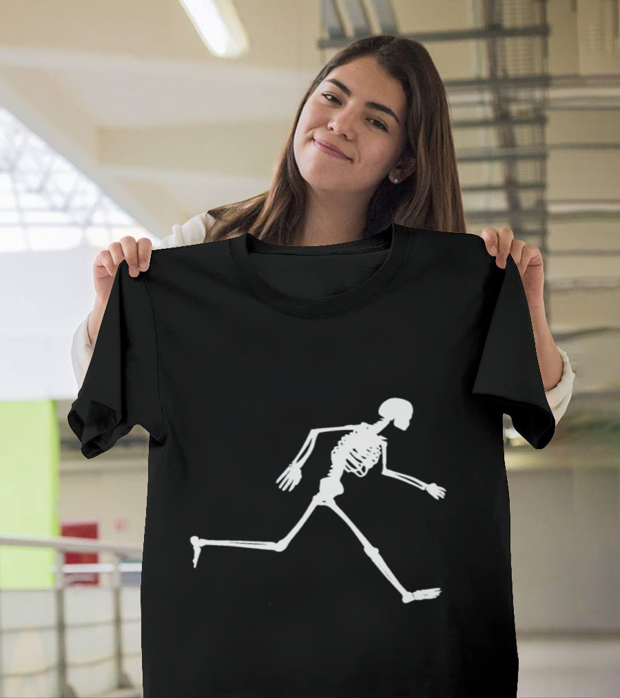 Run Marathon Skeleton Running Skeleton Sprinting Running Skeleton Marathon T-Shirt