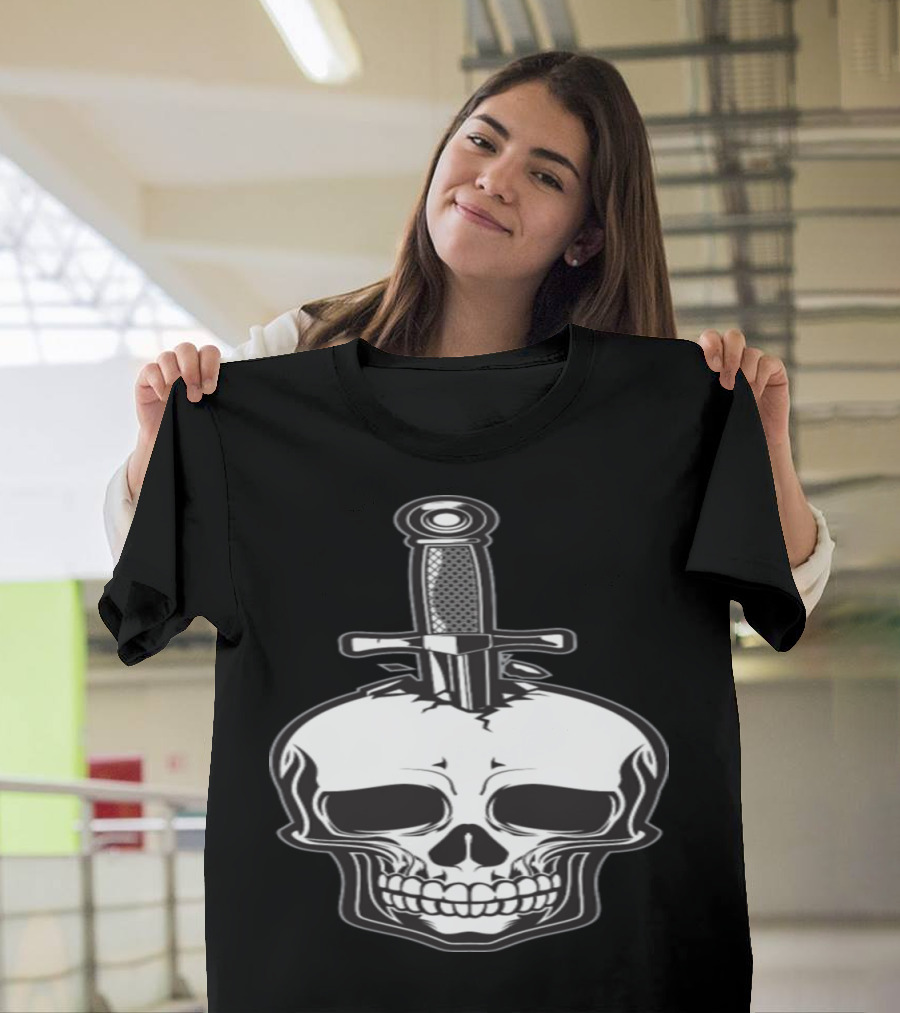 Knife Skull Crossblade Fusion T-Shirt