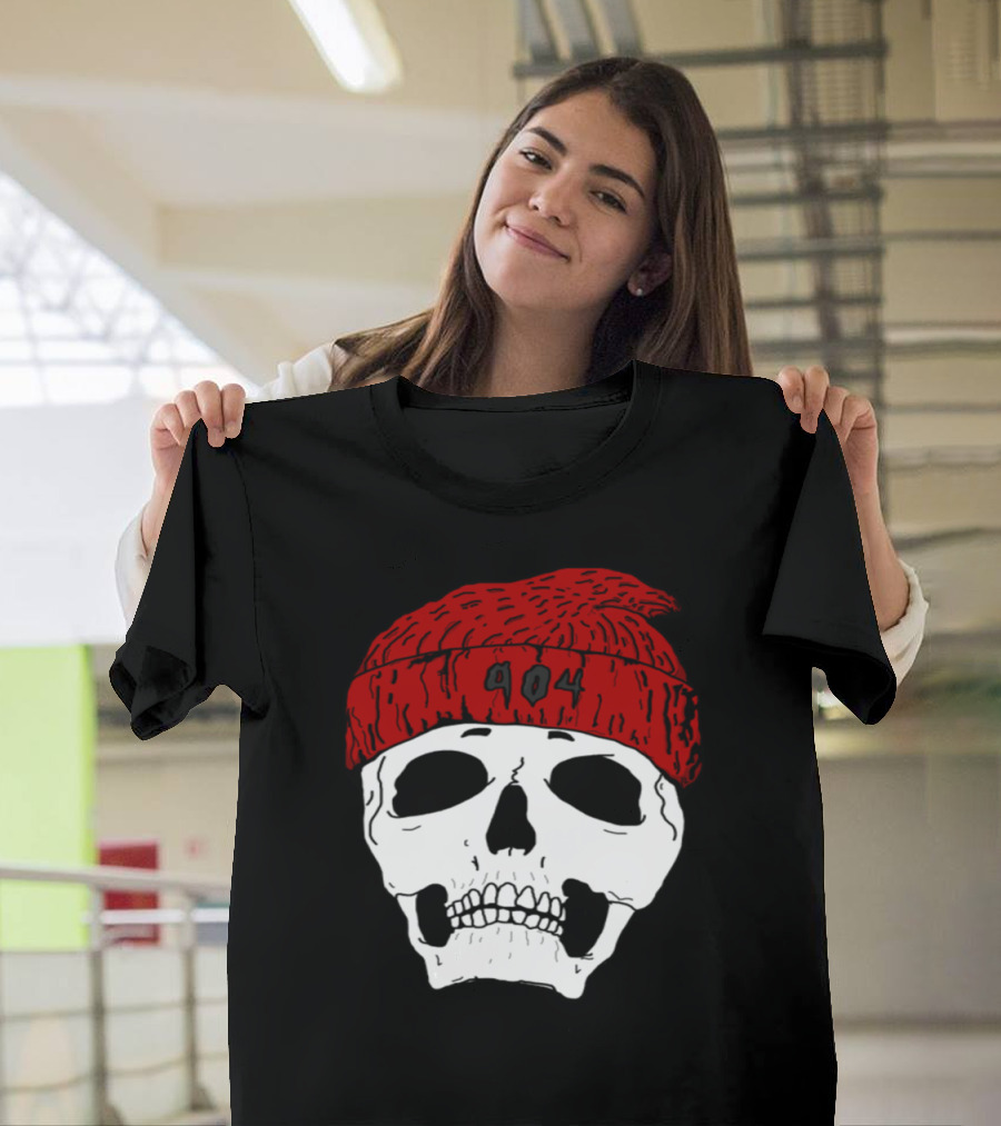 904 Skull Red Beanie T-Shirt