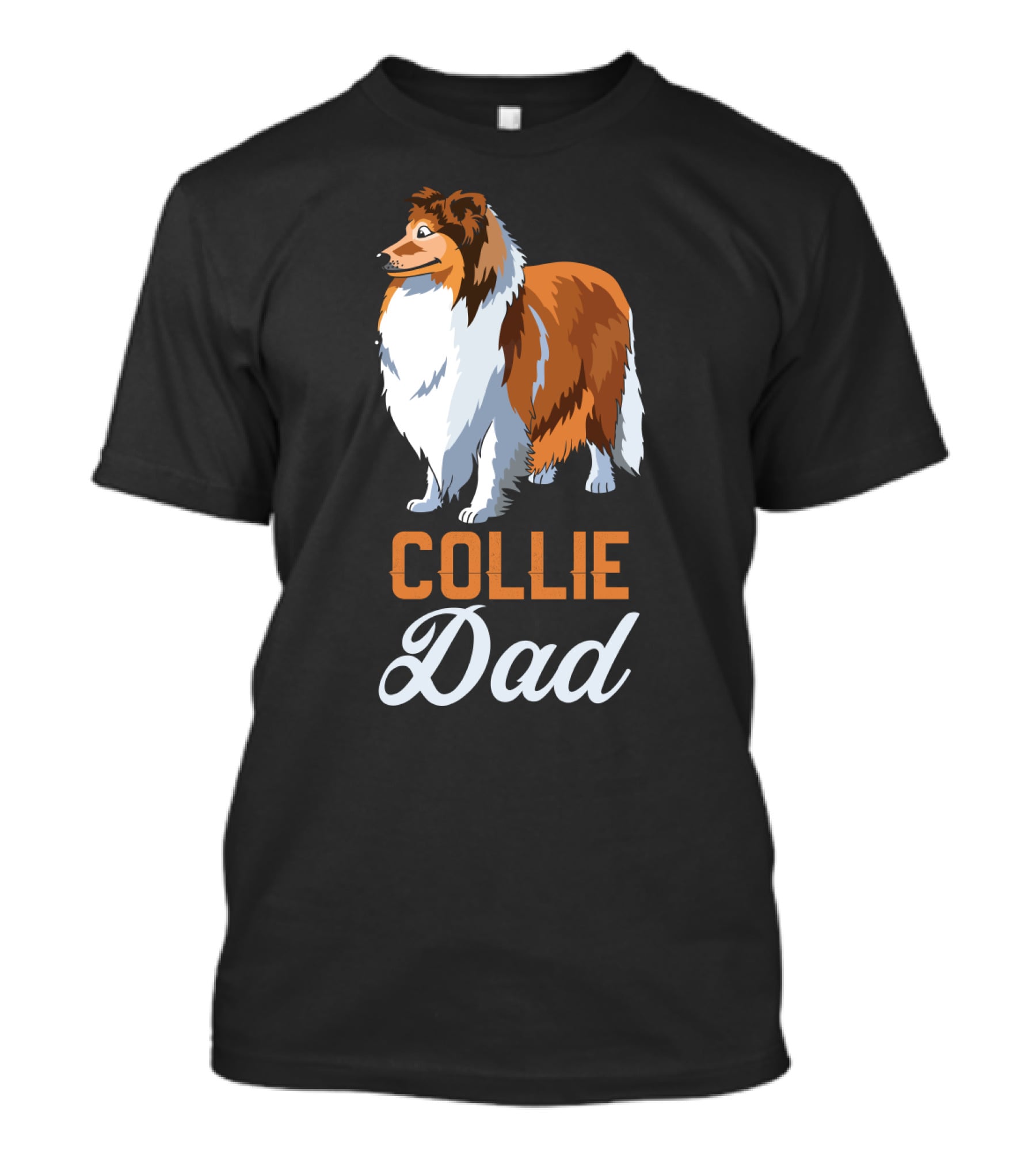 Collie Dad Loving Dog Owner T-Shirt