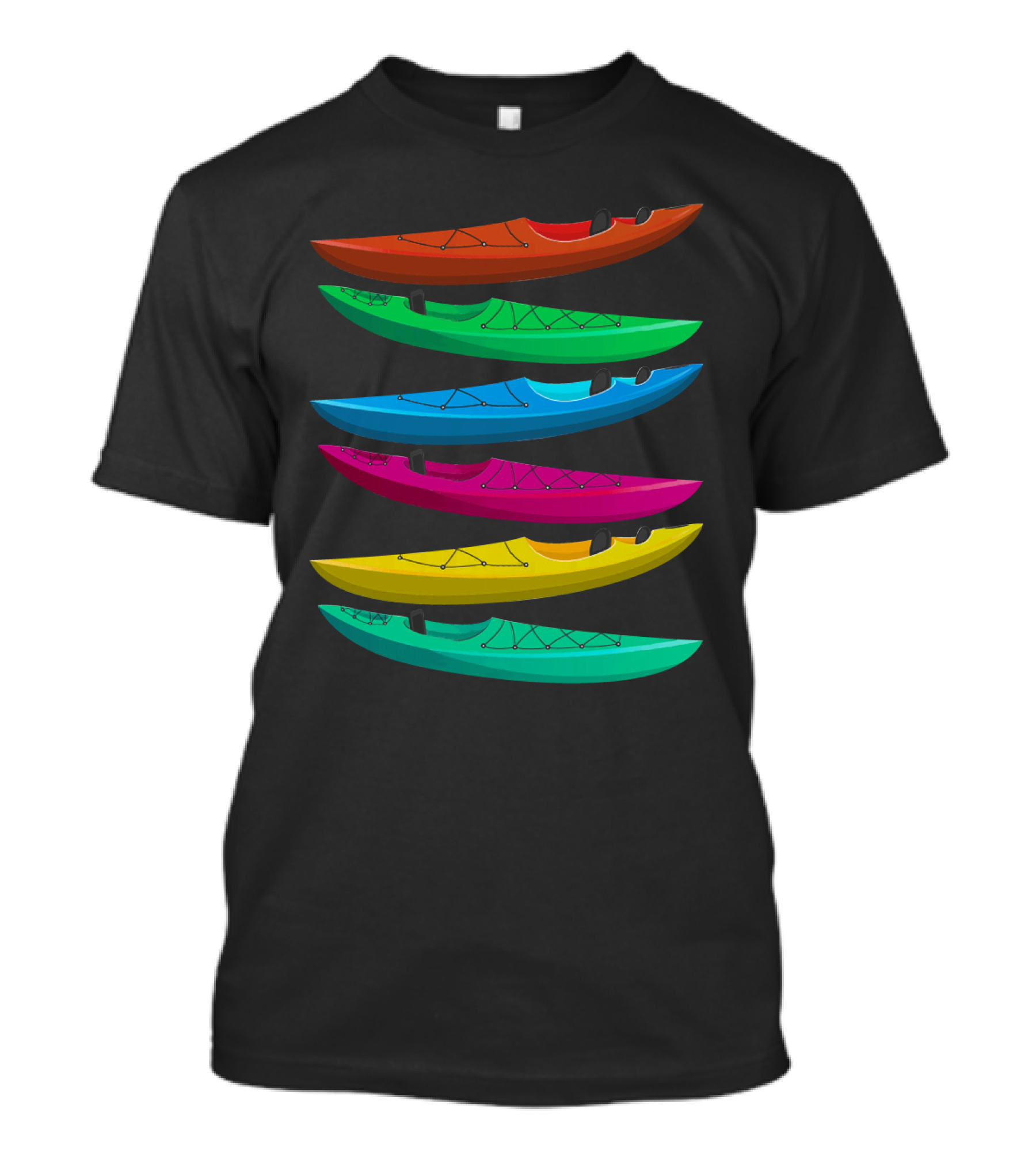 Vibrant Kayaks For Outdoor Adventure Kayaking And Boating T-Shirt