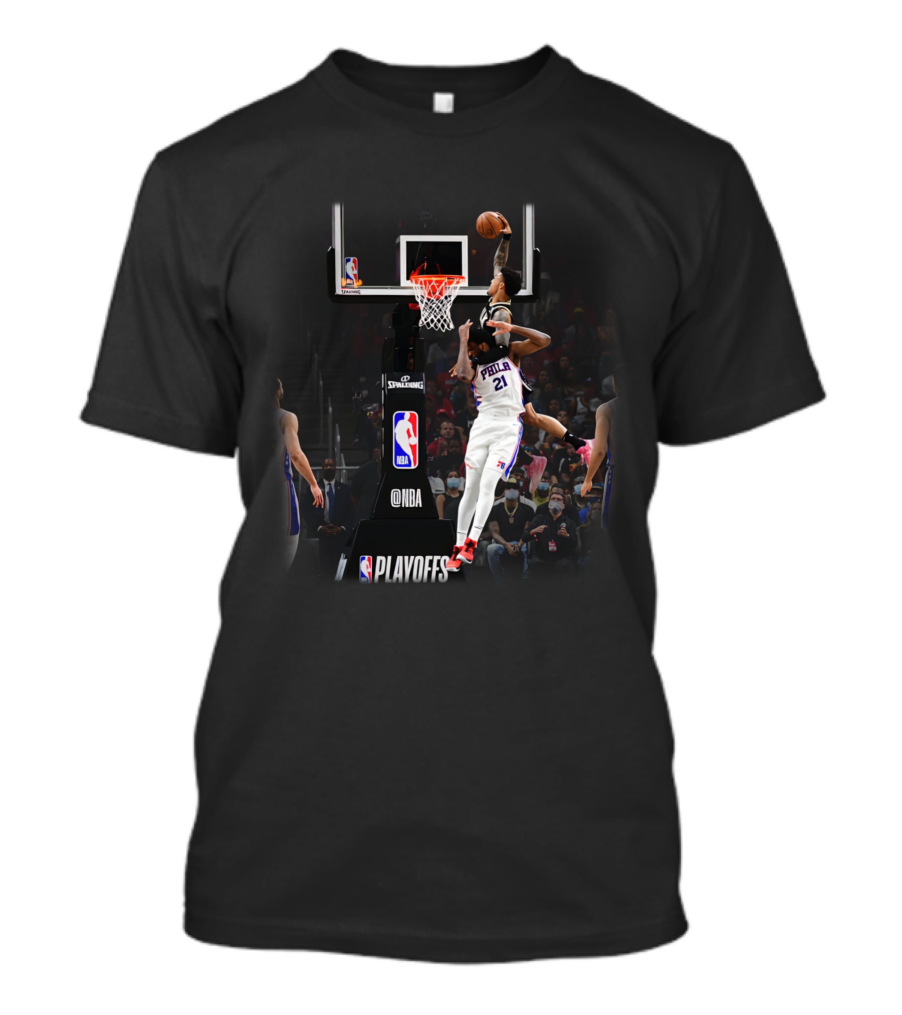 NBA Playoffs Dunk Over Philadelphia 21 By John Collins T-Shirt