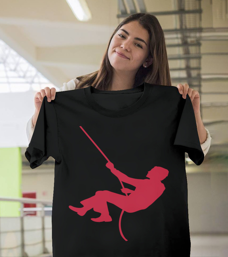 Mountain Clime Ascend: Bold Red Climber T-Shirt
