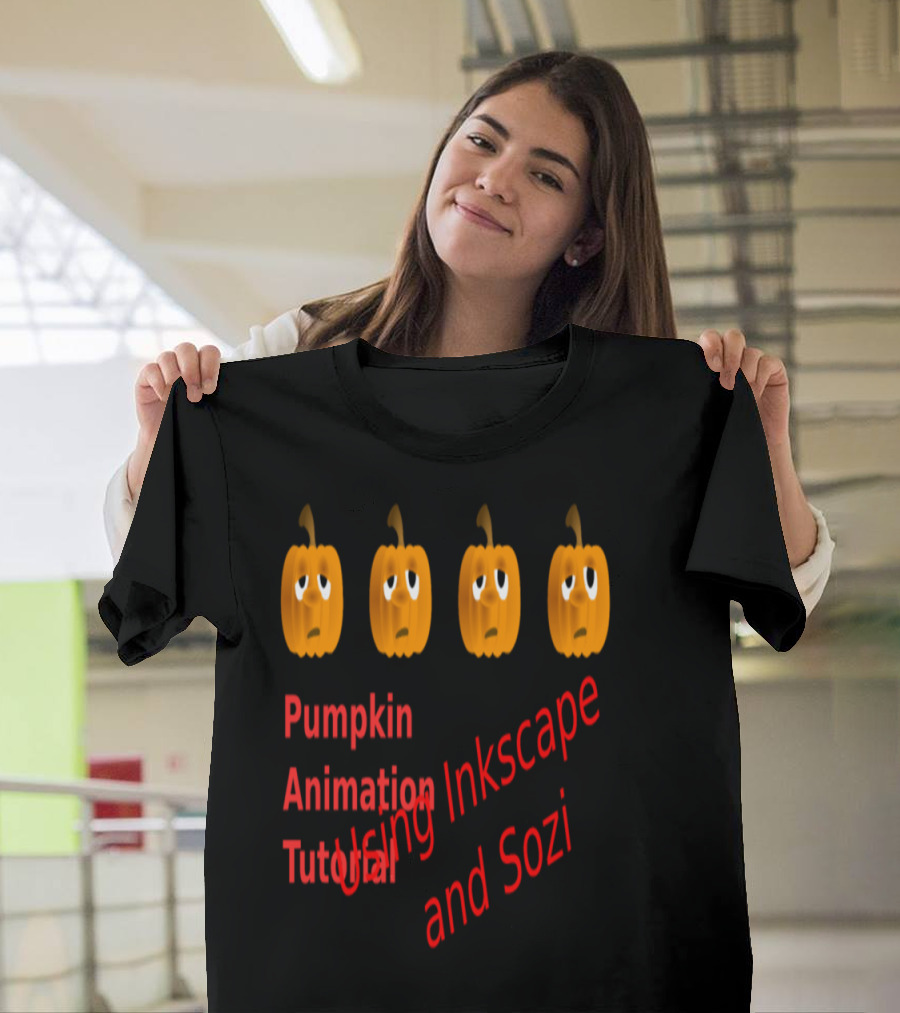 Pumpkin Animation Tutorial Using Inkscape and Sozi T-Shirt
