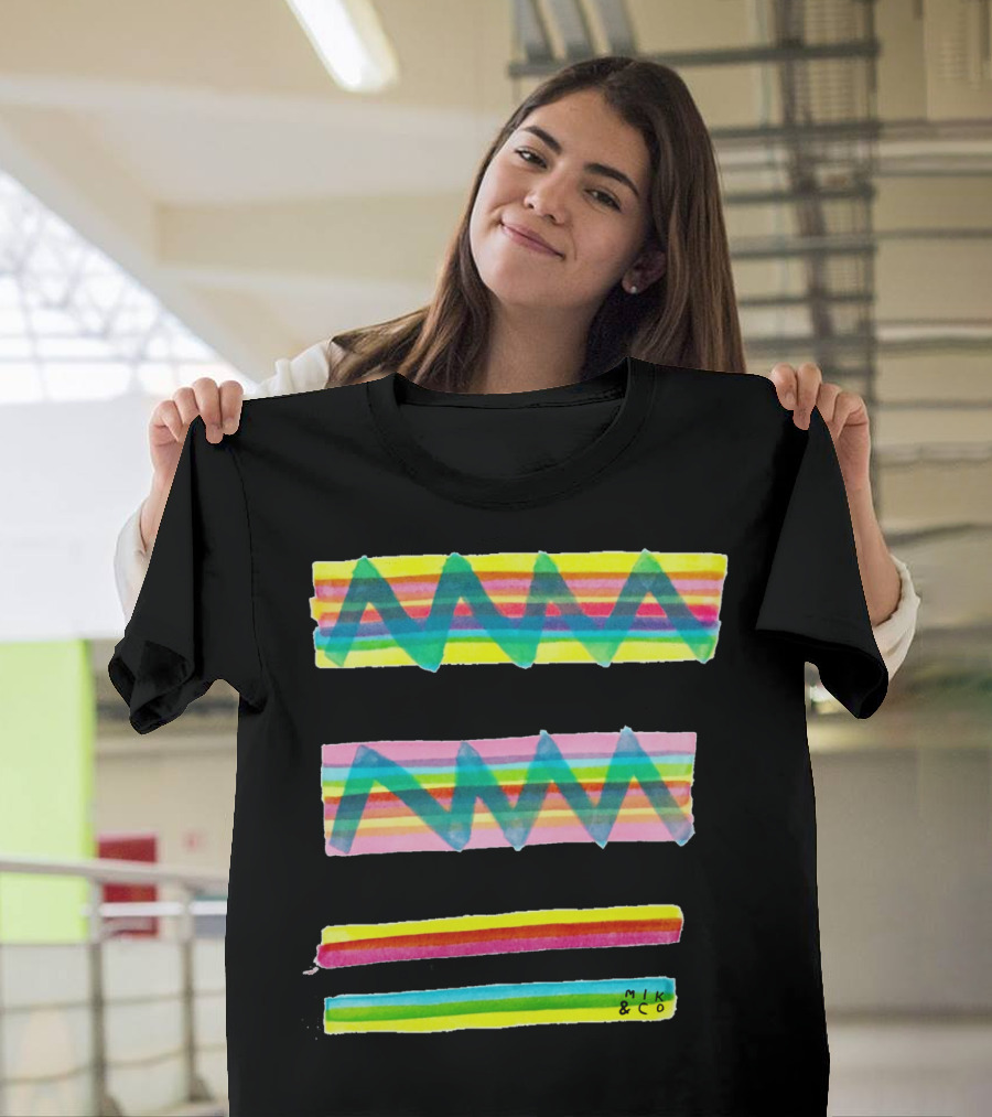 Mik and Co Colorful Zigzag Stripes T-Shirt