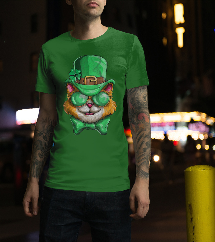 Lepurrchaun Cat St. Patrick's Day Paddy Leprechaun T-Shirt