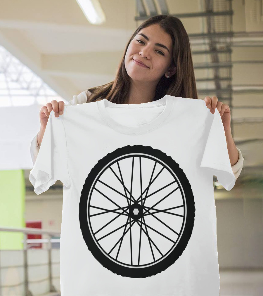 Circular Spoked Bicycle Wheel T-Shirt