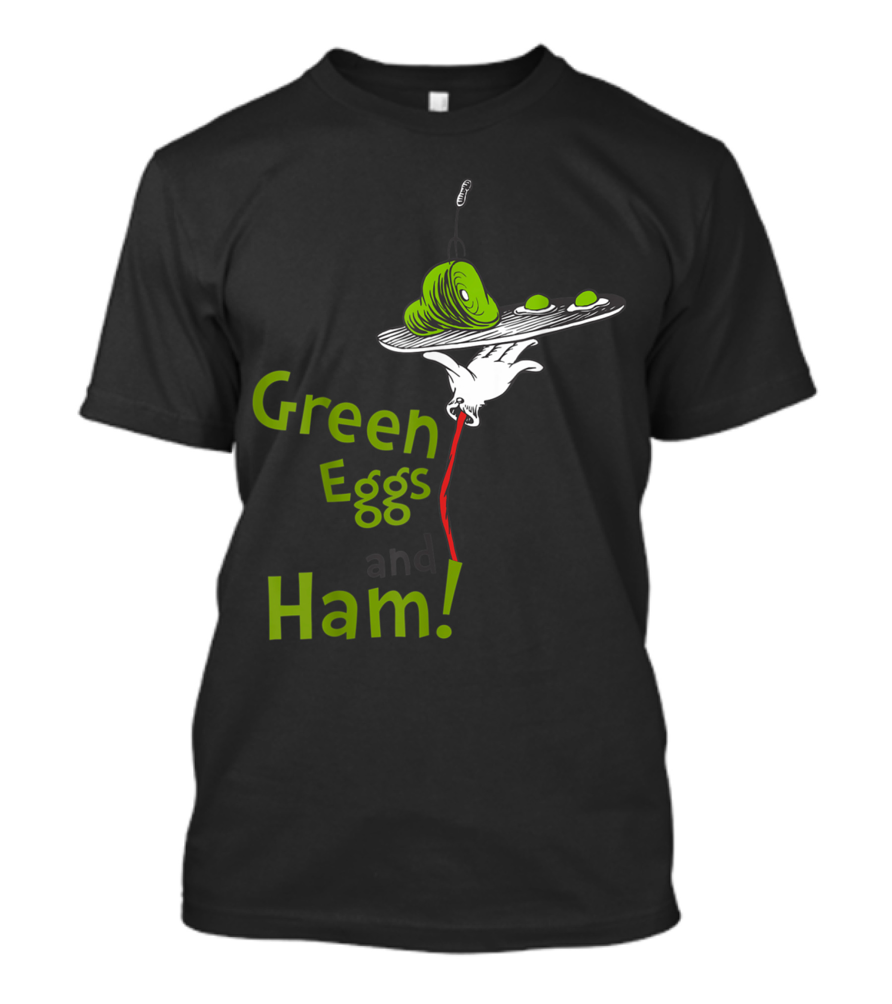 Green Eggs And Ham Dr. Seuss Iconic Plate T-Shirt