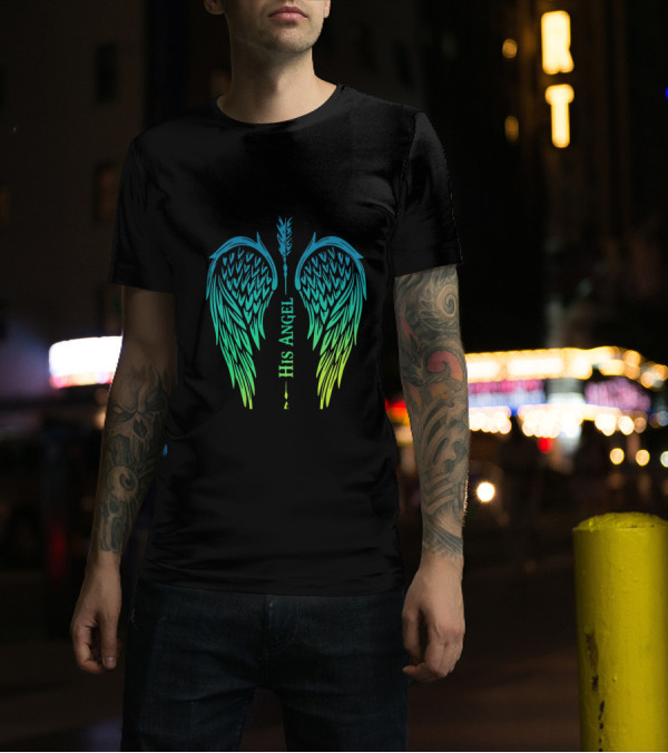 His Angel Wings With Arrow Feather T-Shirt