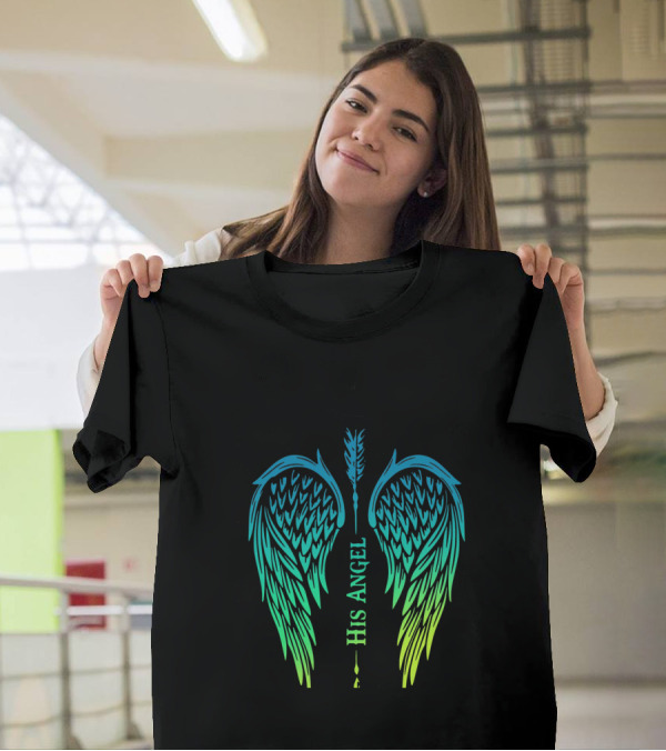 His Angel Wings With Arrow Feather T-Shirt