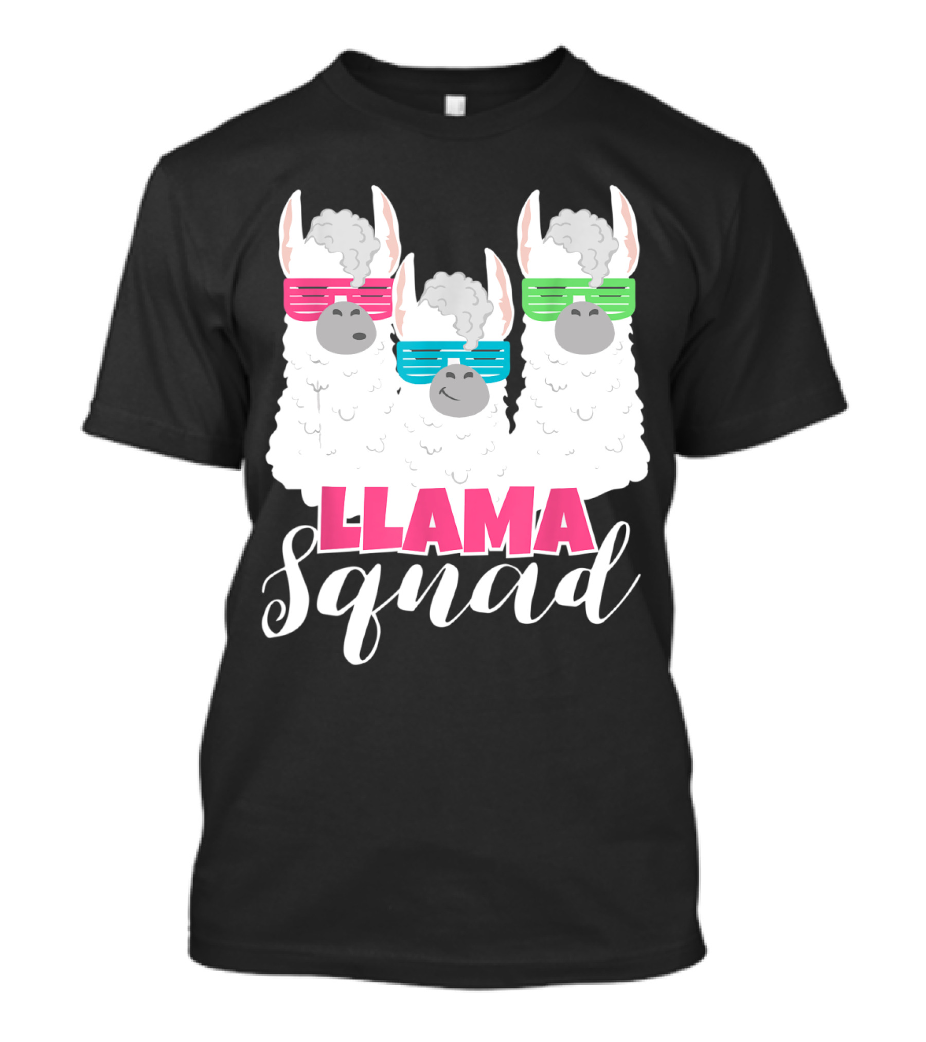 Llama Squad 80s Sunglasses Trio T-Shirt