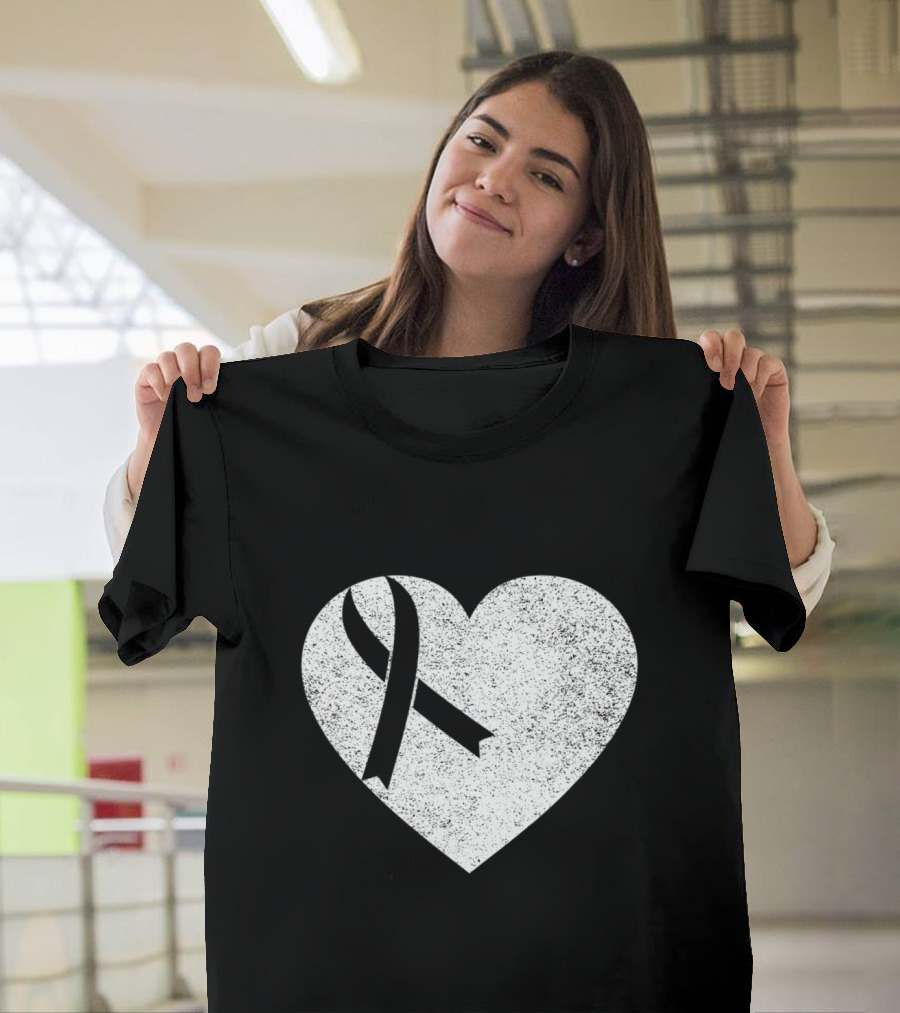 I Wear Red To Fight Heart Disease with Awareness Ribbon and Heart T-Shirt